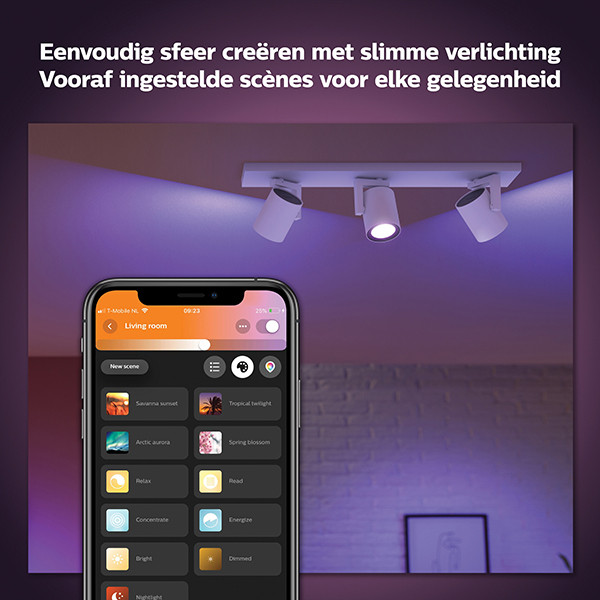 Philips Hue Argenta opbouwspot | Wit | White en Color Ambiance | 3 spots  LPH03914 - 6