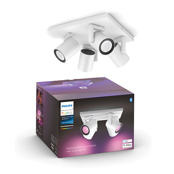 Philips Hue Argenta opbouwspot | Wit | White en Color Ambiance | 4 spots  LPH03915 - 1