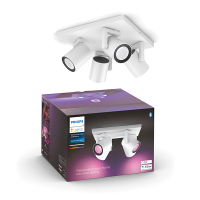 Philips Hue Argenta opbouwspot | Wit | White en Color Ambiance | 4 spots  LPH03915