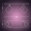 Philips Hue Argenta opbouwspot wit | White en Color Ambiance | 2 spots  LPH01553 - 4