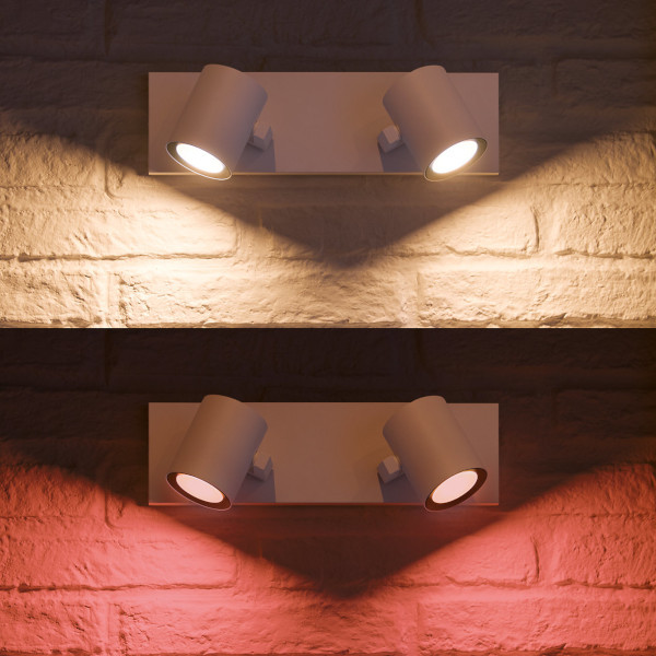 Philips Hue Argenta opbouwspot wit | White en Color Ambiance | 2 spots  LPH01553 - 8