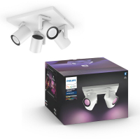 Philips Hue Argenta opbouwspot wit | White en Color Ambiance | 4 spots  LPH01557