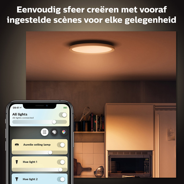 Philips Hue Aurelle Plafondlamp | Ø 39,5 cm | White Ambiance | incl. dimmer switch  LPH02792 - 4