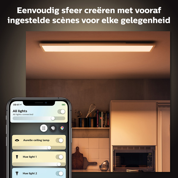 Philips Hue Aurelle Plafondlamp | 30x120 cm | White Ambiance | incl. dimmer switch  LPH02791 - 4
