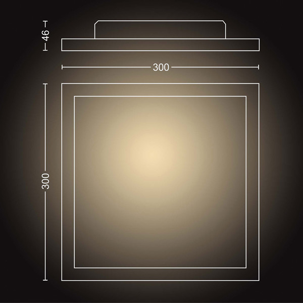 Philips Hue Aurelle Plafondlamp | 30x30 cm | White Ambiance | incl. dimmer switch  LPH02789 - 3