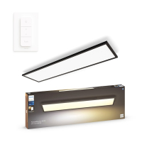 Philips Hue Aurelle Plafondlamp 30x120 cm | White Ambiance | Zwart | 39W | incl. dimmer switch  LPH03359