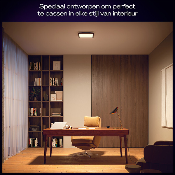 Philips Hue Aurelle Plafondlamp 30x30 cm | White Ambiance | Zwart | 19W LPH04046 - 3