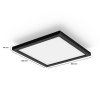 Philips Hue Aurelle Plafondlamp 30x30 cm | White Ambiance | Zwart | 19W LPH04046 - 6