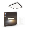 Philips Hue Aurelle Plafondlamp 60x60 cm | White Ambiance | Zwart | 39W | incl. dimmer switch  LPH03358 - 1