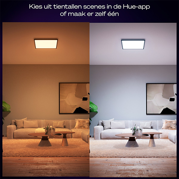 Philips Hue Aurelle Plafondlamp 60x60 cm | White Ambiance | Zwart | 39W LPH04048 - 4
