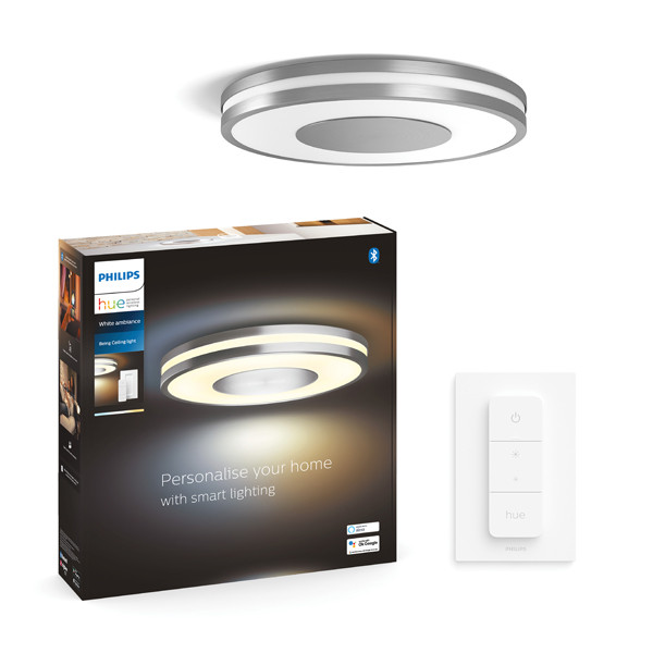 Philips Hue Being Plafondlamp | Aluminium | White Ambiance | incl. dimmer switch  LPH02751 - 1