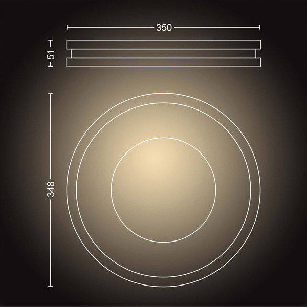 Philips Hue Being Plafondlamp | Aluminium | White Ambiance | incl. dimmer switch  LPH02751 - 3