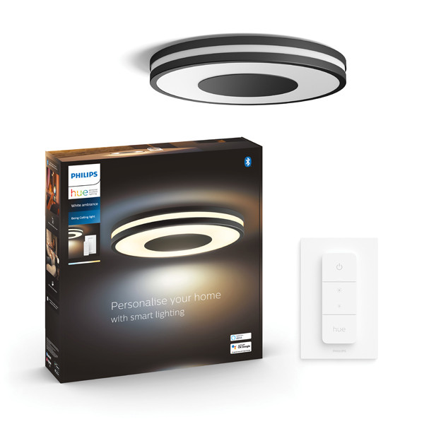 Philips Hue Being Plafondlamp | Zwart | White Ambiance | incl. dimmer switch  LPH02750 - 1