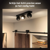 Philips Hue Buckram Opbouwspot | Zwart | 3 spots | White Ambiance | incl. dimmer switch  LPH02798 - 5
