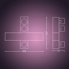 Philips Hue Centris opbouwspot | Kruisvorm | Wit | White en Color Ambiance | 3 spots | V2  LPH03932 - 3