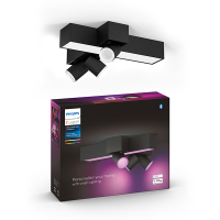 Philips Hue Centris opbouwspot | Kruisvorm | Zwart | White en Color Ambiance | 3 spots | V2  LPH03931