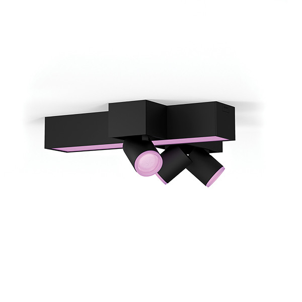Philips Hue Centris opbouwspot | Kruisvorm | Zwart | White en Color Ambiance | 3 spots | V2  LPH03931 - 2