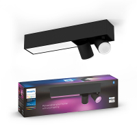 Philips Hue Centris opbouwspot | Zwart | White en Color Ambiance | 2 spots | V2  LPH03925