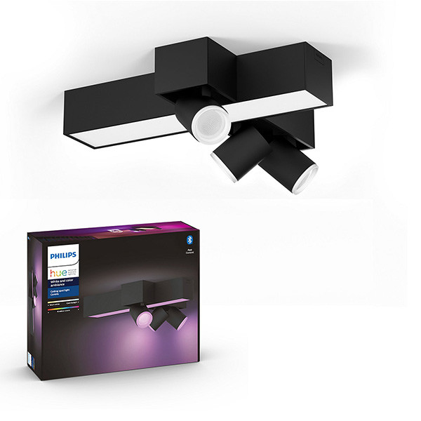 Philips Hue Centris opbouwspot zwart | White en Color Ambiance | 3 spots  LPH01496 - 1