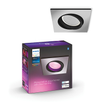 Philips Hue Centura inbouwspot | Vierkant | Aluminium | White en Color Ambiance | 4.2W | 1 stuk  LPH03911