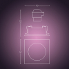 Philips Hue Centura inbouwspot | Vierkant | Wit | White en Color Ambiance | 4.2W | 1 stuk  LPH03912 - 9
