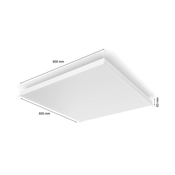 Philips Hue Datura Plafondlamp | 60 x 60 cm | White & Color Ambiance | Wit  LPH03951 - 4