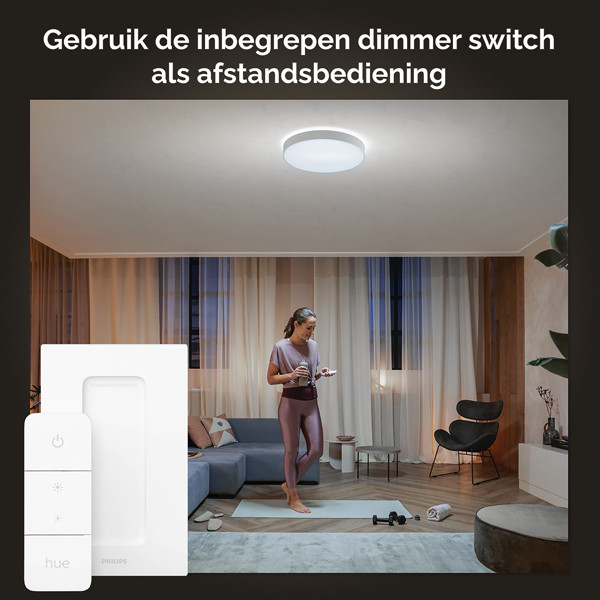 Philips Hue Enrave Plafondlamp | Wit | 42 cm | White Ambiance | incl. dimmer switch  LPH02779 - 6