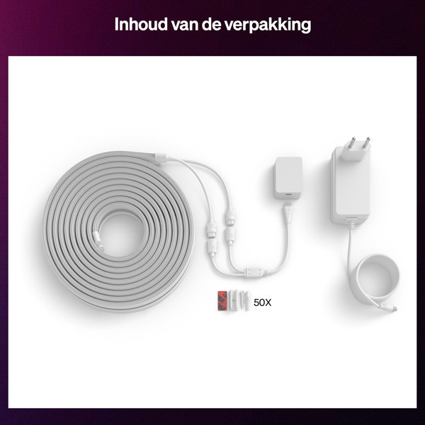 Philips Hue Essential Flex Neon Lightstrip 10 meter | White & Color Ambiance LPH04587 - 6