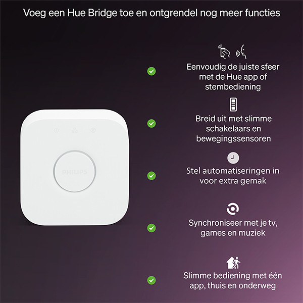 Philips Hue Essential GU10 Smart led | White & Color Ambiance | Zigbee | 4.7W (50W) LPH04290 - 7