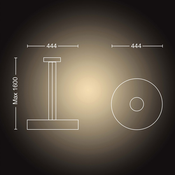 Philips Hue Fair Hanglamp | Zwart | White Ambiance | incl. dimmer switch  LPH02762 - 3
