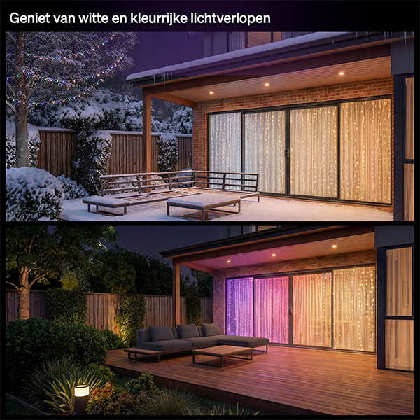 Philips Hue Festavia gordijnverlichting  | 1.35 x 2 m | White & Color Ambiance | 250 lampjes | Zigbee | IP54 LPH05153 - 4