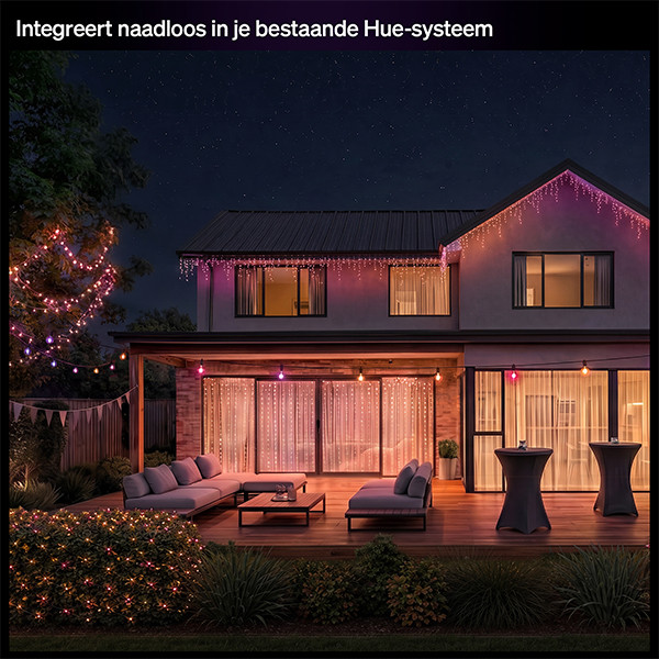 Philips Hue Festavia gordijnverlichting  | 1.35 x 2 m | White & Color Ambiance | 250 lampjes | Zigbee | IP54 LPH05153 - 7