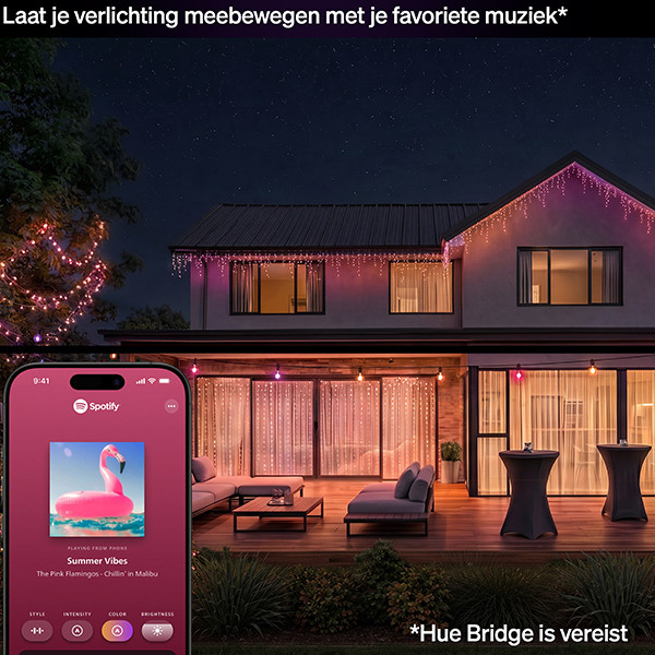 Philips Hue Festavia ijspegelverlichting | 8.5 meter | White & Color Ambiance | 250 lampjes | Zigbee | IP54 LPH05152 - 5