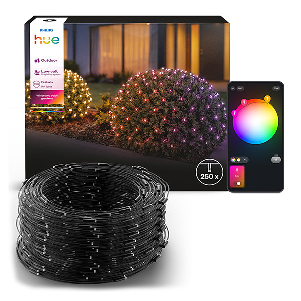 Philips Hue Festavia netverlichting | 1 x 3.45 m | White & Color Ambiance | 250 lampjes | Zigbee | IP54 LPH05151 - 1