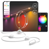 Philips Hue Festavia permanent lichtsnoer koppelbaar 18 meter | White & Color Ambiance | 32 lampjes | IP65 | Wit LPH04602