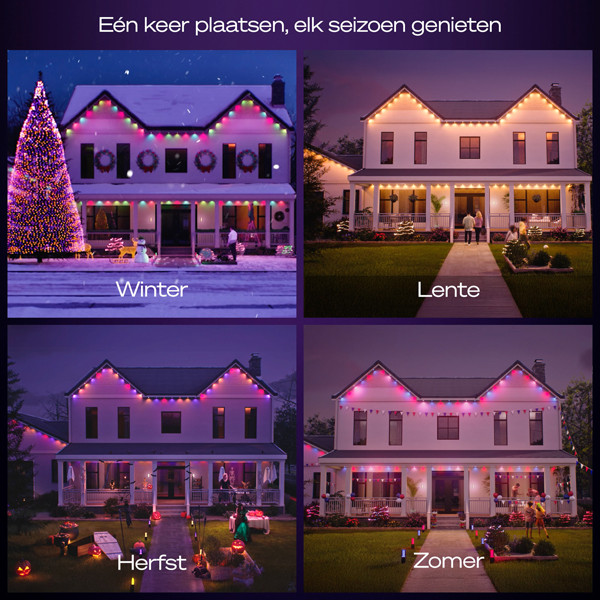 Philips Hue Festavia permanent lichtsnoer koppelbaar 18 meter | White & Color Ambiance | 32 lampjes | IP65 | Wit LPH04602 - 2