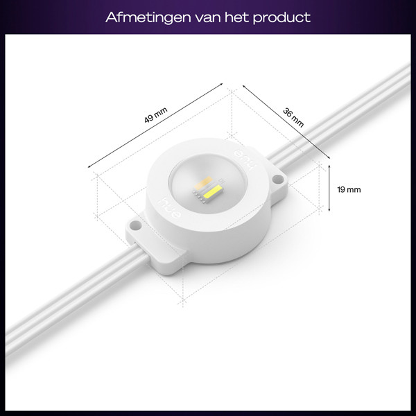 Philips Hue Festavia permanent lichtsnoer koppelbaar 18 meter | White & Color Ambiance | 32 lampjes | IP65 | Wit LPH04602 - 8