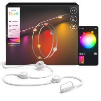 Philips Hue Festavia permanent lichtsnoer koppelbaar 9 meter uitbreiding | White & Color Ambiance | 16 lampjes | IP65 | Wit LPH04603