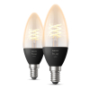 Philips Hue Filament | E14 | Kaars | White | 300 lumen | 4.5W | 2 stuks  LPH02733 - 2