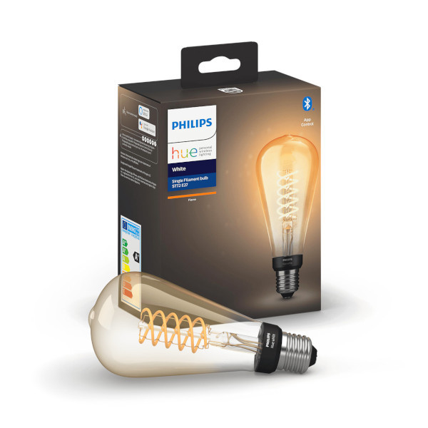 Philips Hue Filament | E27 | Edison ST72  | White | 550 lumen | 7W  LPH01616 - 1