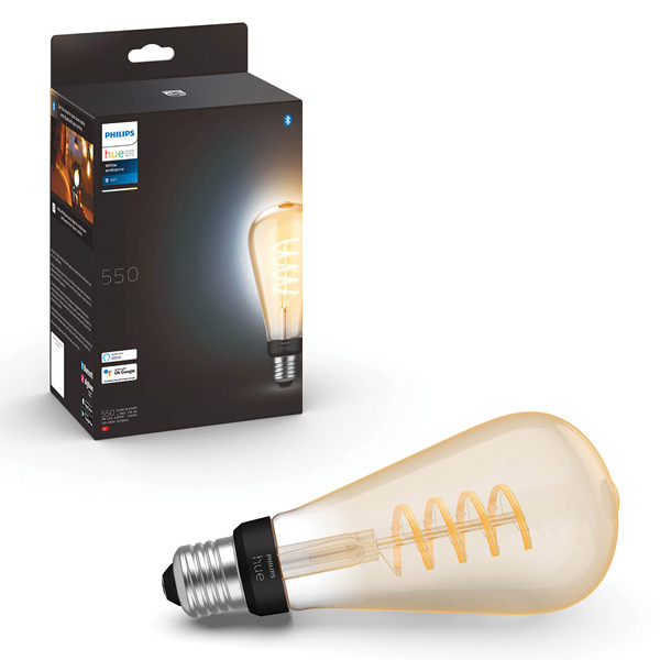 Philips Hue Filament | E27 | Edison ST72 | White Ambiance | 550 lumen | 7W  LPH02736 - 1