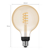 Philips Hue Filament | E27 | Globe G125 | White Ambiance | 550 lumen | 7W  LPH02738 - 3