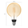 Philips Hue Filament E27 | Globe G125 | White | 550 lumen | 7.2W  LPH03643 - 3