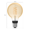 Philips Hue Filament E27 | Globe G93 | White | 550 lumen | 7.2W  LPH03642 - 3