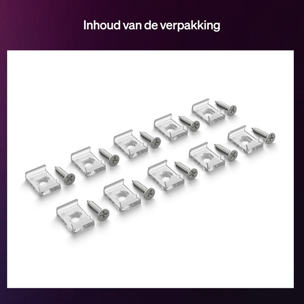 Philips Hue Flux bracket | 10 stuks LPH04580 - 6