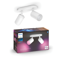 Philips Hue Fugato opbouwspot | Wit | White en Color Ambiance | 2 spots  LPH03920