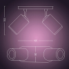 Philips Hue Fugato opbouwspot | Wit | White en Color Ambiance | 2 spots  LPH03920 - 3