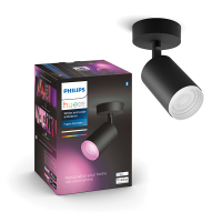 Philips Hue Fugato opbouwspot | Zwart | White en Color Ambiance | 1 spot  LPH03923