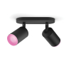 Philips Hue Fugato opbouwspot | Zwart | White en Color Ambiance | 2 spots  LPH03917 - 2