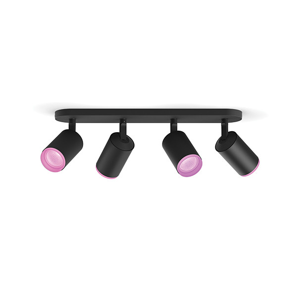 Philips Hue Fugato opbouwspot | Zwart | White en Color Ambiance | 4 spots  LPH03919 - 2